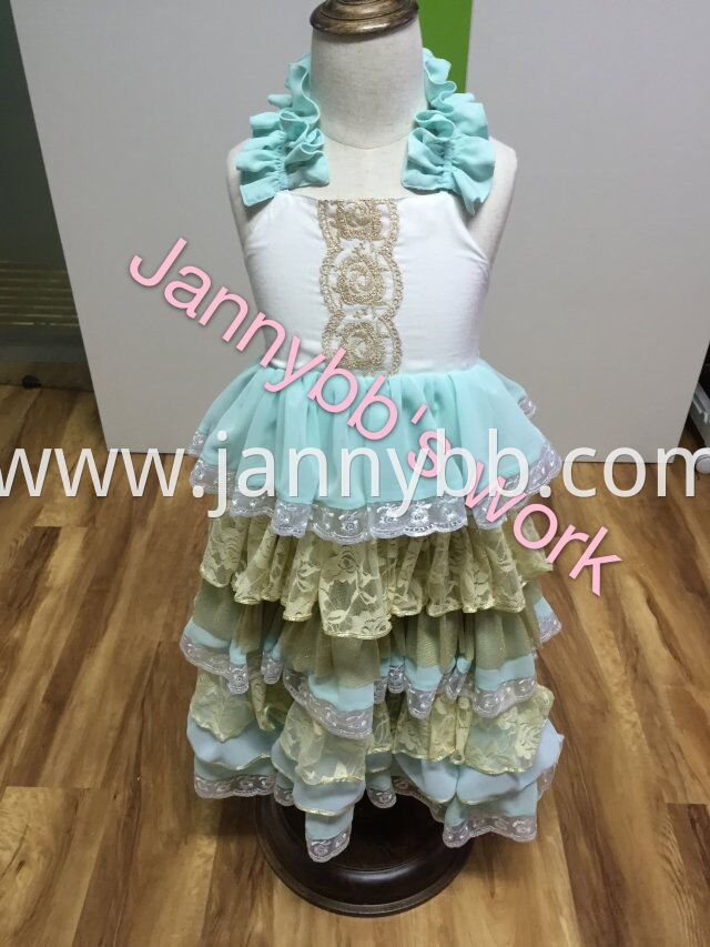 green cake dress